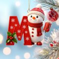 thumbnail image 4 of 26 Letters Christmas Tree Decoration Pendant Christmas Tree Ornaments DIY Christmas Ornaments Christmas Decoration Xmas Tree Hanging Decor, 4 of 6