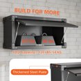 thumbnail image 4 of AOBABO Small Wall Mounted Metal Storage Cabinet Flip Door Organizer, Black, 4 of 10
