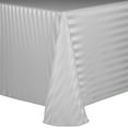 thumbnail image 1 of Ultimate Textile Satin-Stripe 108 x 132-Inch Rectangular Tablecloth Silver Grey, 1 of 3