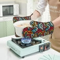 thumbnail image 7 of Honeii Geometry patten Oven Mitts and Pot Holders Sets, Baker Oven Mitts, Mittens for Kitchen Decor, Baking Lover over Gloves Gifts, 7 of 7