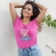 thumbnail image 4 of Playera de Mujer 1 Pza con Estampado "Por que soy su mamá" | 10 de Mayo Día de las Madres | Prenda entallada y Tela Delgada fabricada con 100% Algodón, 4 of 4