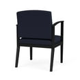 thumbnail image 3 of Amherst Steel Reception Waiting Room Guest Chair / Black Steel / Navy Blue, 3 of 3
