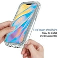 thumbnail image 2 of iPhone 12 Mini Case (5.4"), Rosebono Full-Body Rugged Ultra Transparency Hybrid Protective Case (Blue), 2 of 4