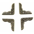 thumbnail image 5 of Protector de bordes de esquina de metal, 20 accesorios de embalaje, protector de esquina de latón antiguo, esquina de álbum de recortes de metal de 21 mm x 4 mm-, 5 of 5