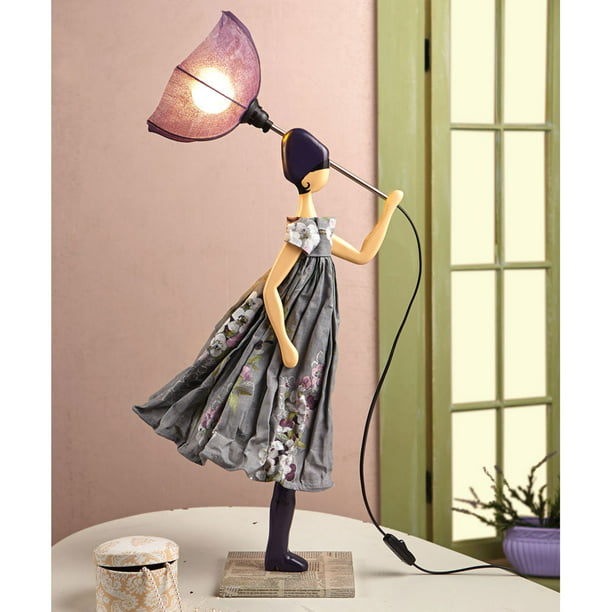 Mademoie Table Lamp Girl With, Umbrella Little Girl Table Lamps