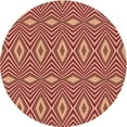thumbnail image 1 of Ahgly Company Indoor Round Patterned Brown Sand Brown Area Rugs, 6' Round, 1 of 6