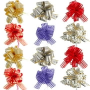 Allgala 12-pc 6 Inch Large Everyday Pull Bows-Assorted-GP92001