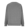 thumbnail image 5 of Patlollav Womens Plus Size Solid Long Sleeve Blouse Tops Round-Neck Shirts, 5 of 7