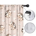 thumbnail image 4 of Blackout Kids Curtains,Hedgehog Pattern with Flowers Childrens Insulated Curtains Set Of 2,Bedroom Essentials,Toddler Room Decor 42"x84"(106x213cm), 4 of 4