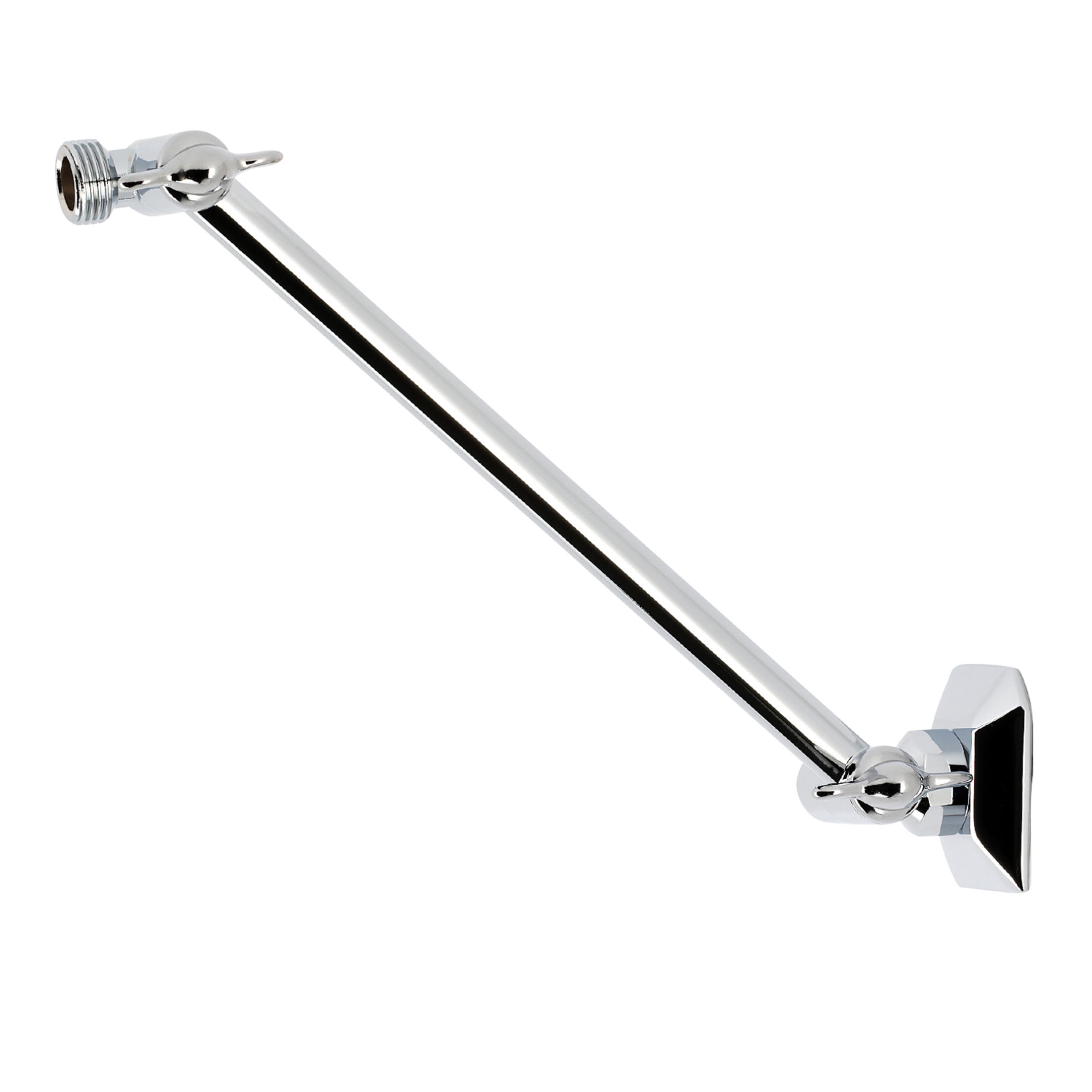 Kingston K153AK21 Trapeze 10" Adjustable High-Low Shower Arm with Hexagon Flange, Polished Chrome