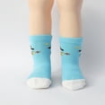 thumbnail image 3 of Baby Non Slip Grip Crew Socks 12 Pairs with Non Skid Soles for Infants Toddlers Kids Boys Girls, 3 of 7