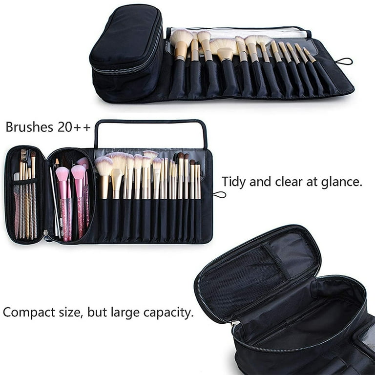 Travel Makeup Brush Bag Portable Cosmetic Brush Holder Organizer