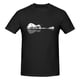 thumbnail image 2 of Camiseta de manga corta 100 % algodón para hombre con diseño de guitarra natural, 2 of 5