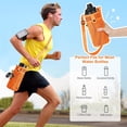 thumbnail image 3 of Mesh Water Bottle Holder with Adjustable Shoulder Strap and Pocket - Lightweight Carrier for Walking, Sports, Hiking, Camping, 3 of 6