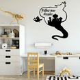 thumbnail image 2 of Follow Your Dreams Genie Silhouette Aladdin And Jasmine The Sultan's Palace Vinyl Wall Art Sticker Decal Home Kids Room Study Room Nursery Room Wall Décoration Design Wall Décor Decal Size(10x8 inch), 2 of 3