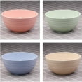 thumbnail image 6 of 24oz Unbreakable Cereal Bowls, 4 Pack Wheat Straw Fiber Bowls, Eco-Friendly Lightweight Bowls for Rice, Noodle, and Soup, 6 of 6