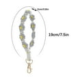thumbnail image 2 of Vrorvz Bohemian Handcrafted Flower Keychain Bracelet Gift Handwoven Key Ring Pendant for Women and Teens Versatile Accessory for Casual or Special Occasion Suit Gift, 2 of 7