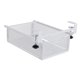 thumbnail image 2 of Cesta de almacenamiento metálica para fijar debajo de un estante, fabricada en acero al carbono, con sistema deslizante. Blanco ajustable, 2 of 9