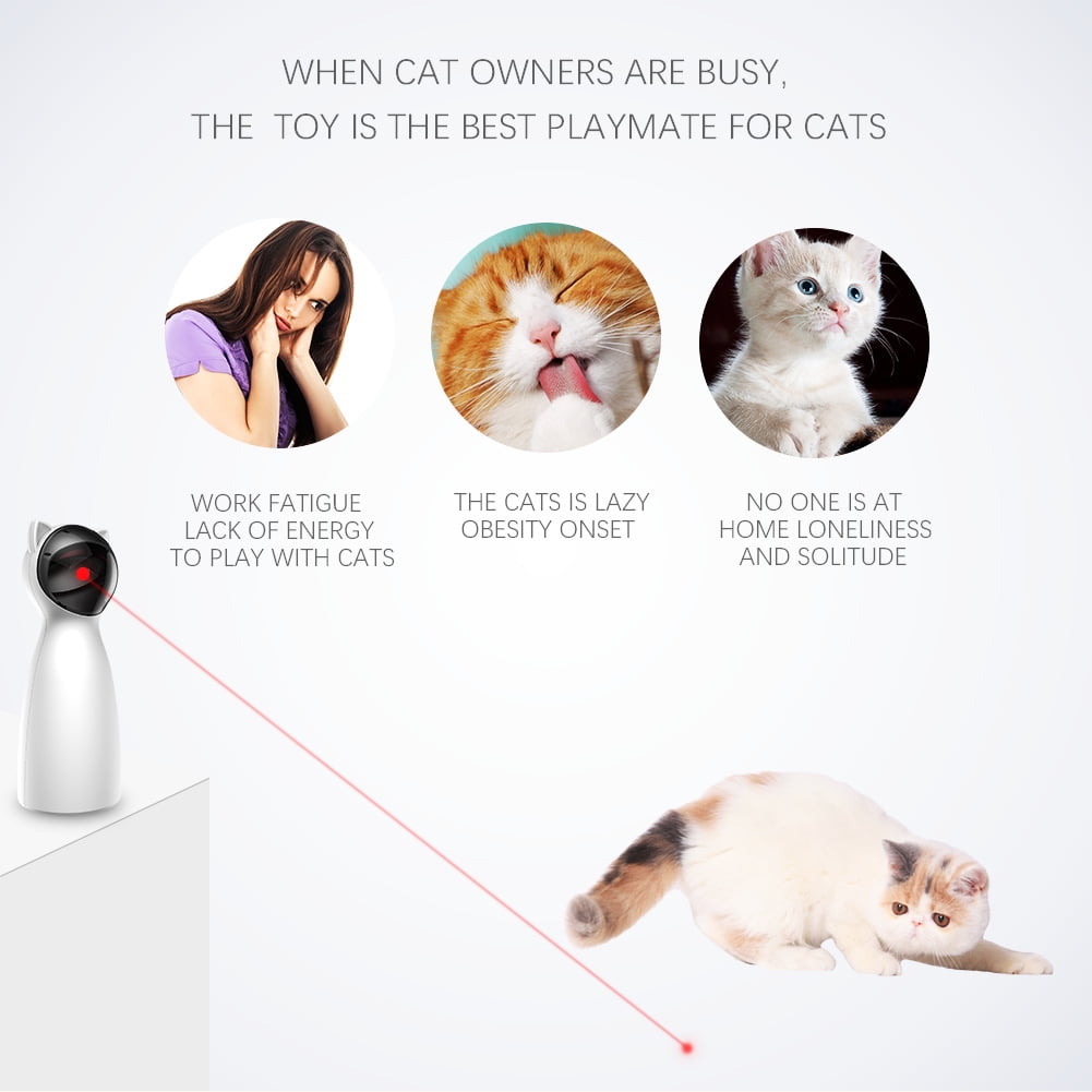 Cat Laser Toy Automatic Interactive Toy for Kitten/Dogs P01