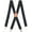 Black, variant on Men’s Heavy Duty X- Back Suspenders-Adjustable Size, Long & Elastic Braces