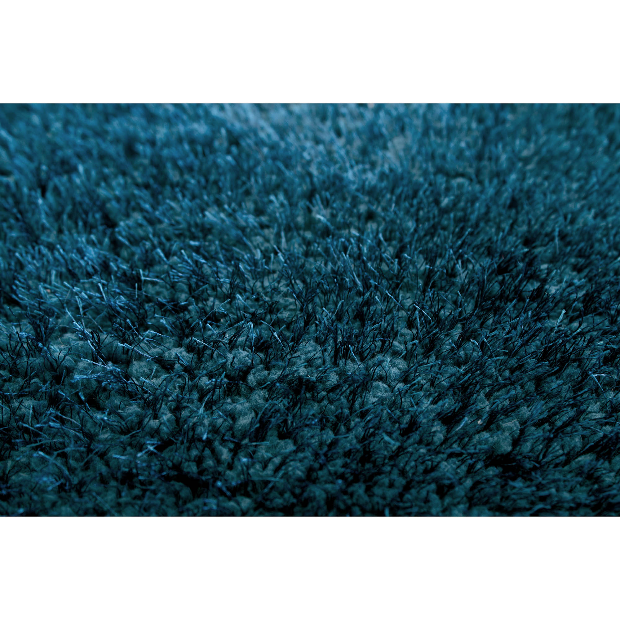 Vista Living Shag Rug Collection Solid Print Contemporary Area Rug, Blue