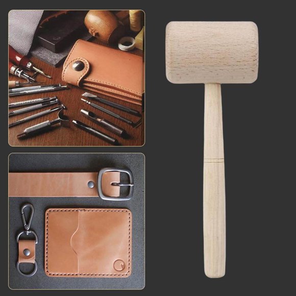 pitrice Wooden Mallet Hammer Wooden Mallet Hammer Malle for DIY Woodworking Carving