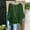 Army Green, variant on Women's Short Sleeve Slub Linen Shirt, Solid Color V‑Neck Irregular Ruffle Hem for Boho Casual Looks and Relaxed Weekend Outfits Red M
