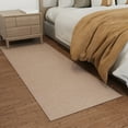 thumbnail image 4 of Ottomanson Hallway Runner Rug 2'7" x 10' Non-Slip Stain-Resistant Custom Size Carpet for Kitchen, Beige, 4 of 14