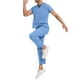 thumbnail image 5 of Penkiiy Scrubs Set para hombres, Classic V-Neck Stretch Top& Pantalones rectos Yoga Waistband XL Sky Blue, 5 of 9