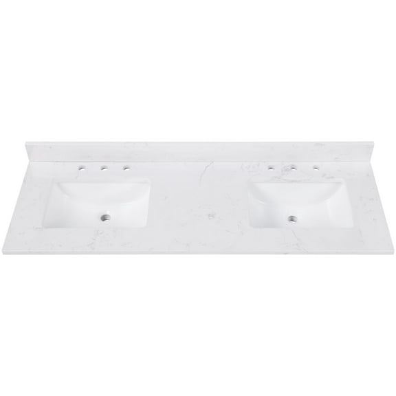 Avanity Eut61-Rs 61" Engineered Stone Vanity Top - Cala White
