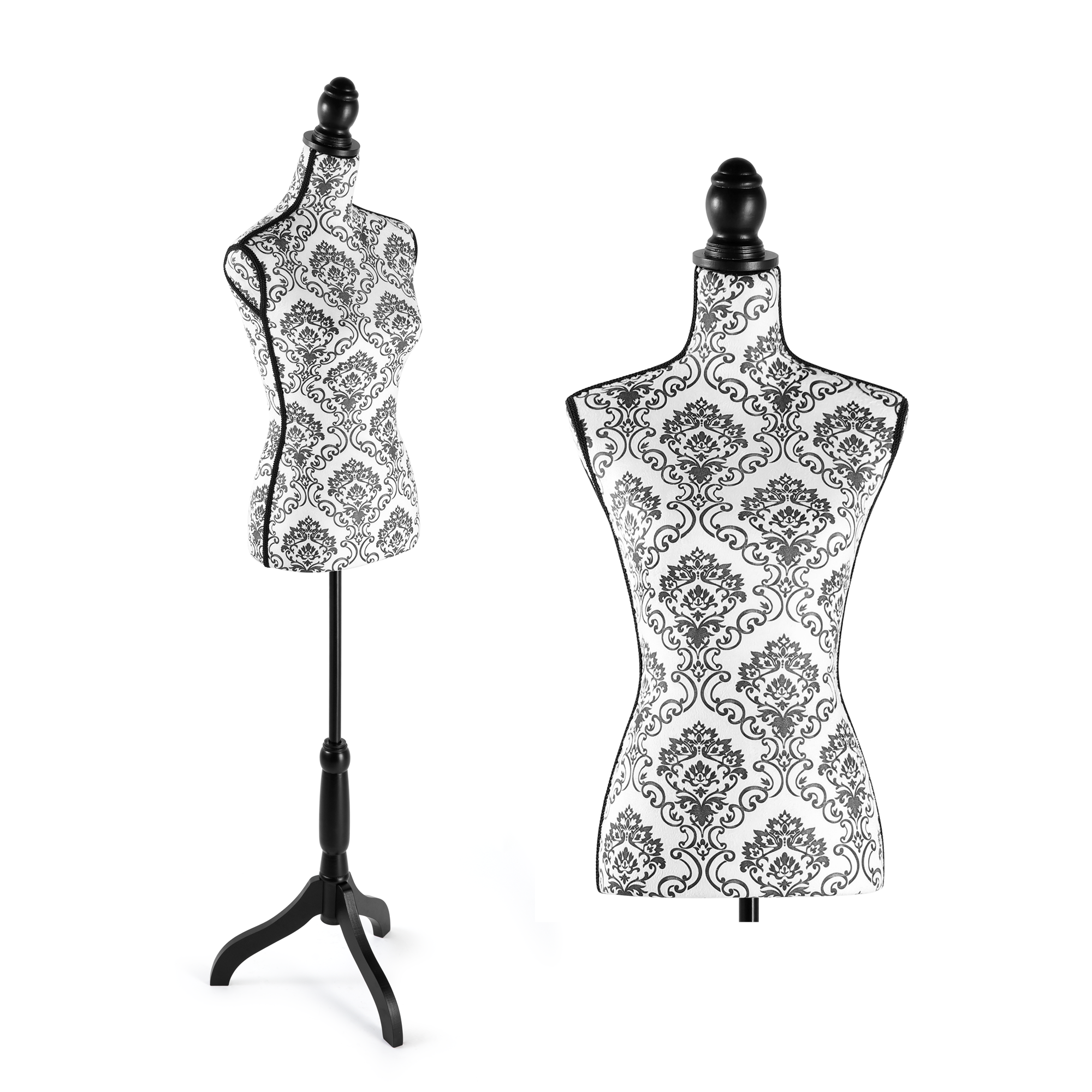 HOMBOUR Female Mannequin Torso Dress Form，Sewing Mannequin Body