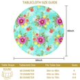 thumbnail image 3 of Pioneer Flower Floral Print Pattern Round Tablecloth 60 X 60 Inch, Wrinkle Resistant Wipeable Table Cloth for Kitchen Dining Picnic Patio Party, 3 of 6
