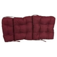thumbnail image 2 of 20-inch by 42-inch Spun Polyester Solid Outdoor Tufted Chair Cushion Red-Color, 2 of 2