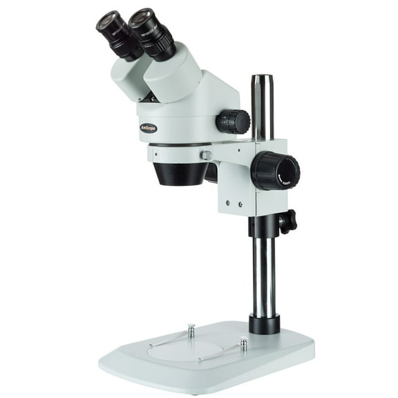AmScope 7X-45X Binocular Zoom Inspection Industrial Stereo Microscope New