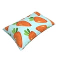 thumbnail image 3 of Balery Cartoon Carrot Bedding Queen Pillow Cases - Envelope Closure - Soft Brushed Microfiber Fabric - Shrinkage and Fade Resistant Pillow Cases-, 3 of 9