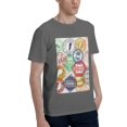 thumbnail image 2 of Bingfone Travel Stamp Men'S Loose Fit Short-Sleeve Pocket T-Shirt, 2 of 7