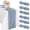 Dusty Blue, variant on 6 Pcs Beige Cheesecloth Table Runner 10FT long, 35 x 120 Inches Gauze Boho Fabric Rustic Sheer Runner for Wedding Birthday Baby Shower Party Decor