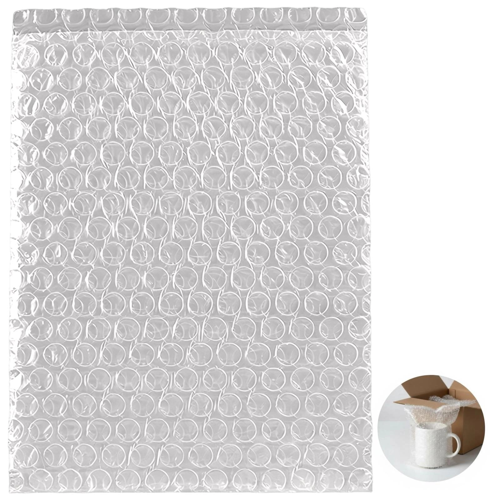 100 Pcs Bubble Cushion Wrap Bags Bulk, 7.9 x 9.8 in / 20 x 25 cm Double Wall Bubble Cushion Wrap Pouches, Clear Protective Bags, Thickening Shockproof Bags for Shipping, Moving