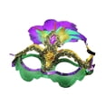 thumbnail image 4 of Disfraz de Halloween de máscara de de plumas para eventos de fiesta de fiesta de fiesta, 4 of 8