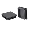 thumbnail image 1 of 4 Pcs Tapones de Plástico Cuadrados de 90mmx90mm (3.54 pulgadas) para Tubos de Barandilla, Protectores de Poste de Escalera, Tubo Negro, 1 of 3