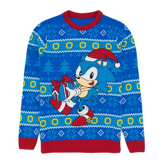 Sonic The Hedgehog Adult Knitted Ugly Christmas Sweaters