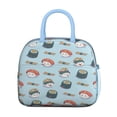 thumbnail image 2 of Reusable Thermal Lunch Bag Lunch Box for Women Men,Sushi (75)_16 Zipper Closure Lunch Tote Small Leakproof Beach Picnic Cooler Tote Bag with for Student Bento Bag, 2 of 7
