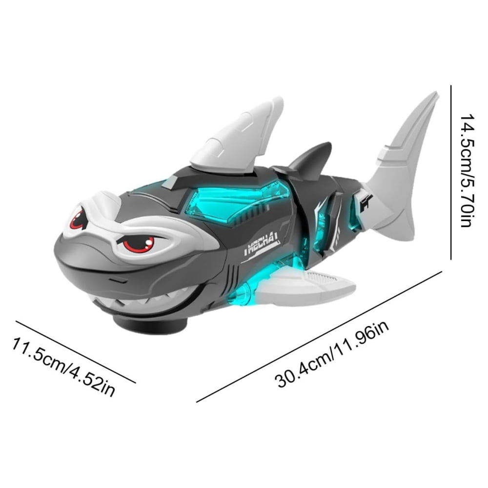 Raistyw Crawling Shark Toys Electric Mechanical Shark Toy with Lights and Musical for Boys 3 4 5 Year Old Birthdays Gifts