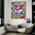 thumbnail image 4 of Epic Art 'Easter Bunny - Vivid Abstract' by Rey Klimt Acrylic Glass Wall Art, 36" x 36", 4 of 8