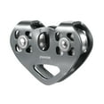 thumbnail image 1 of Colaxi Zip Line Pulley 30kN Double Pulley Pulling Device Rolling Carts Trolly Wheel Hitch Pulley Hauling Pulley Wheel for Rappelling Grey, 1 of 8