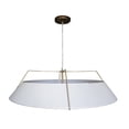 thumbnail image 1 of Whitfield Lighting SH2019-30FWGL DUAL MOUNT FROSTY WHITE SHADE WITH GOLD FINISH 4 LIGHT SHADE PENDANT, 1 of 1