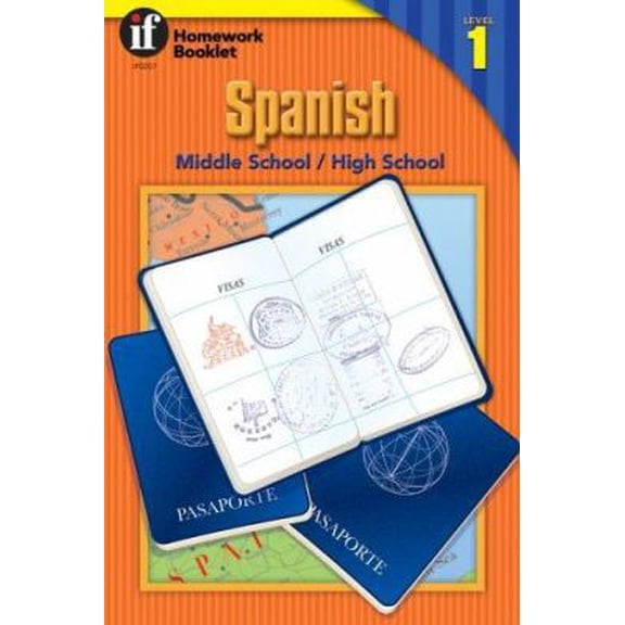 Pre-Owned Spanish Homework Booklet, Middle School / High School, Level 1 (Spanish and English Edition) (Paperback) 0880129875 9780880129879