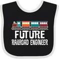 thumbnail image 3 of Inktastic Future Railroad Engineer Train Boys or Girls Baby Bib, 3 of 4