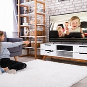 Abaima TV Legs for TCL Roku TV Stand Legs,Replacement Black Legs for TCL Smart TV Base Stand for 32 40 49 50 55 Inch with Screws(Black)