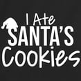 thumbnail image 2 of RedBarn Unisex Black Half Sleeves Cotton I Ate Santas Cookies Graphic Humor Sarcastic Funny T Shirt, 2 of 2